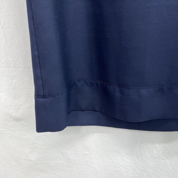 Juicy Couture Shift Dress M Navy Pink Flip Cuffs Retro Mod Career - Picture 7 of 10